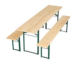 This folding picnic table set is ideal for outdoor picnic or garden use, whenever you need an extra table and seats. Picnic Tables And Garden Furniture Weatherproof For Gastronomy From Robinia Wood