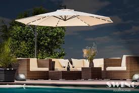 Solar outdoor spotlights are ideal choices for people who want to shed some extra. Led Cantilever Garden Parasol Shop Wowcher