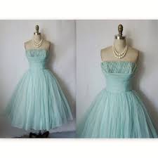 50 S Prom Dress Vintage 1950 S Strapless Robins Egg Etsy 50s Prom Dresses Prom Dresses Vintage Vintage Dresses 50s