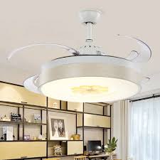 3.0 out of 5 stars. Whisper Quiet Drum Led Ceiling Fan Modern Style Acrylic 6 Wind Speed 8 Reversible Blade Semi Flush Mount Light In White Hl576372 Buy At The Price Of 239 99 In Beautifulhalo Com Imall Com