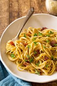 Have An Easy Romantic Dinner At Home With Spaghetti Carbonara For Two With Bacon And Cheese S Easy Romantic Dinner Romantic Dinner Recipes Spaghetti Carbonara