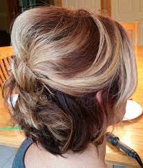 Bouffant Half Updo For Bob In 2021 Mother Of The Bride Hair Short Wedding Hair Short Hair Updo