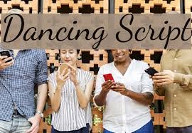 1956) in his weight distribution. Dancing Script Font Ffonts Net
