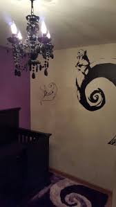 Our Nightmare Before Christmas Nursery Wall Decal And Chandelier From Amazon Rug From Jack Nightmare Before Christmas Nightmare Before Christmas Girl Nursery