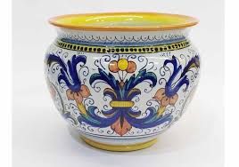 Vasi moderni cestino cani 597te460 decoro per giardino. Vasi In Ceramica Di Deruta