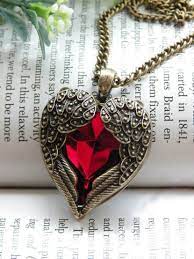 Rwby Qrow Branwen Jewelry Pendant Jewelry Angel Wing Necklace Crystal Necklace