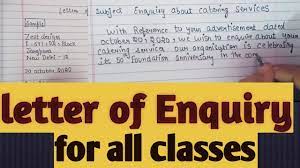 Maybe you would like to learn more about one of these? How To Write Enquiry Letter For Class 10 11 And 12 Letter For Enquiry Cbse Letter Writing Sheena Youtube