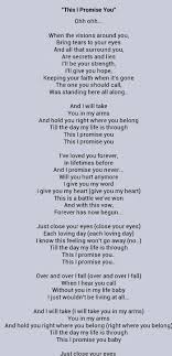 This I Promise You Nsync I Listen To This Song Almost Everyday Nsync Lyrics I Promise You Lyrics Nsync Songs