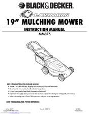 Line to ensure even cutting and coverage of the lawn as shown in figure e. Black Decker Lawn Hog Mm875 Manuals Manualslib