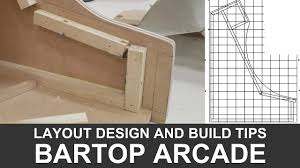 Want a small arcade cabinet that's easy to make? Bartop Arcade Cabinet Layout Design And Build Tips Youtube