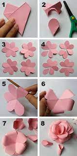 If you love flower , you want your room become beaty than , sent to boy/girl friend gifts hanmade , enjoy with us !#diybigboom welcome you !. Use Coloured Card To Make Fun Flowers Paper Flowers Diy Flower Crafts Paper Flower Backdrop