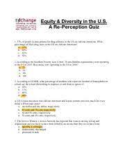 The lgbt community has come a long way to gain widespread recognition all over the world. Equity Diversity Quiz Edchange And Paul C Gorski 2017 Httpwwwedchangeorg 2 6 Course Hero