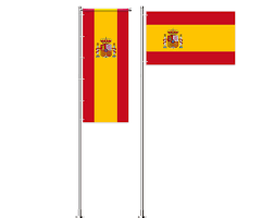 Die flagge spaniens besteht aus drei horizontalen streifen: Spanien Flagge Bedrucken Lassen Online Gunstig Kaufen
