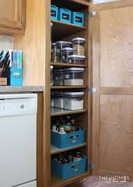 Organize kitchen cabinets with these little hacks. Storage Solutions For A Skinny Pantry The Homes I Have Made