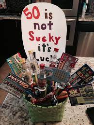 Let the gift experience take the pressure off. 50th Birthday Gift Basket 50 Birthday Yep I Did That 50th Birthday Gag Gifts 50th Birthday Party Gifts 50th Birthday Party Ideas For Men