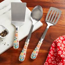 Maybe you would like to learn more about one of these? The Pioneer Woman Sweet Rose 3 Piece Kitchen Tool Set Walmart Com Walmart Com