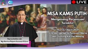 Jika tanggal misa terbaru belum muncul pada video dibawah silahkan klik tombol seperti gambar di atas, nomor 1 lalu ekaristi online harian 2 juni 2021 gereja minomartani gereja boro gereja kotabaru gereja baciro misa. Misa Kamis Putih Kamis 01 April 2021 Pk 19 00 Wib Youtube