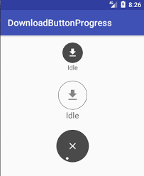 Abdularis Androidbuttonprogress Provides Download Button Progress View For Android Progress Bar Download App Progress