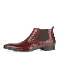 Tricker's taille 37 4 bottines chelsea bottes chaussures braun bronzage neuf. Francesco Chelsea Zip Bottines Homme En Cuir Veritable Effet Croco Couleur Marron Pointure 41 Fr
