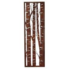 Edelrost Paravent Mit Birkenmotiv Schmal Hohe 200 Cm Breite 60 Cm