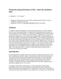 Pdf Properties And Performance Of The C Chart For