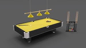 8 Ball Pool Table Setting Yellow Pool Ball Table Yellow Pool Table Pool Balls Table Settings