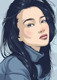 Black And White Vector Portrait Tutorial Illustrator Portraits Ii On Behance Portret Illyustraciya Cifrovoj Portret Portret