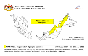 Menurut laporan ramalan kaji cuaca jabatan meteorologi, hujan dan ribut petir akan berlarutan di beberapa negeri seperti di perak, terengganu, pahang, selangor, wp putrajaya, kuala lumpur, negeri sembilan, melaka dan johor. Facebook