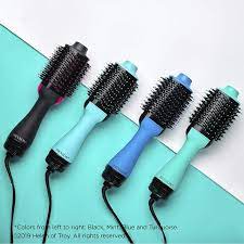 Revlon One Step Hair Dryer Volumizer Hot Air Brush Black Hair Dryer Oval Brush Revlon