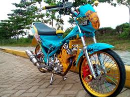 50 Foto Gambar Modifikasi Satria Fu Thailook Terbaik Terkeren Air Brush Kontes Drag Bike Com Gambar Air Sepeda Motor