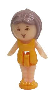 1989 Polly Pocket Blue Variación Little Lulu's Bath time Ring Bluebird Toys  46435