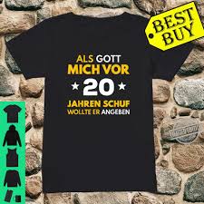 20 Geburtstag Mann Frau 2000 20 Jahre Party Deko Geschenk Shirt