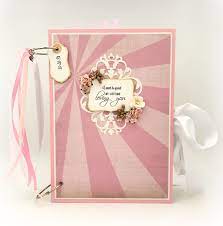 Romantic Pink And Gold Wedding Memory Book Anniversary Gift Wedding Scrapbook Album Wed Wedding Album Scrapbooking Wedding Scrapbook Bridal Shower Scrapbook