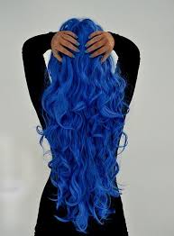 Blue is one the easiest colors to diy, and it's not exclusive to blondes, either. Blue Blue Hair Color Hair And Long Hair Image 535598 On Favim Com