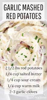 Creamy Garlic Mashed Red Potatoes I Heart Naptime Recipe In 2020 Recipes Potato Recipes Side Dishes Mashed Red Potatoes