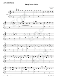 It serves as the ninth track from harry's album, fine line. Sunflower Vol 6 Harry Styles Stave Preview