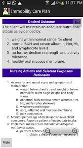 Provide positive reinforcement during activity. Nurse Care Plan Immobility For Android Apk Download
