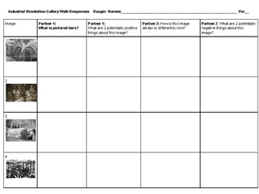 Industrial Revolution Gallery Walk Questions Response Chart Industrialization Industrial Revolution Industrial Revolution Activities This Or That Questions