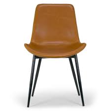 Asko bonanza armchair brown caramel leather chair design esko pajamies. Alary Caramel Brown Faux Leather Modern Dining Chair Set Of 2 Overstock 14397841