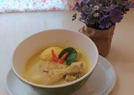 Cara Membuat Opor Ayam Telur Tahu Sederhana Food Desserts Ice Cream