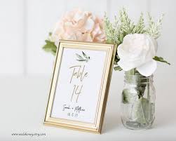 They can be purchased for the specific number of reception tables you will be having (with a minimum purchase of five). Table Numbers Templates Corjl