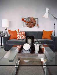 Sometimes, even if the colors are on the furniture, both can be the center color of the living room. Dark Side Of The Moon Living Room Orange Grey And Orange Living Room Black Living Room Decor
