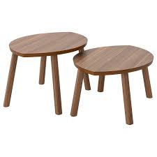 Stockholm Nesting Tables Set Of 2 Walnut Veneer Ikea Nesting Tables Walnut Veneer Ikea Stockholm