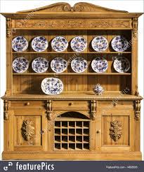 kitchen dresser pine carved old vintage