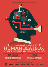 Championnat De France Human Beatbox 2015 On Behance Play Poster Poster Design France