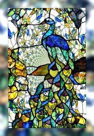 Stained glass window film looks great, is affordable, and is easy to install. 290 Peacock Stain Glass Ideas Glass Glass Art Stained Glass