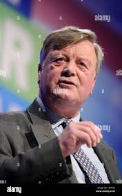Ken Clarke addresses the first day of the Conservative Spring Forum,  Brighton, 27th February 2010 Stock Photo