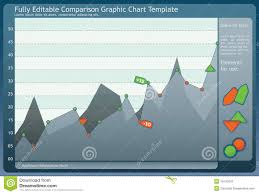 comparison graphic chart stock vector illustration of