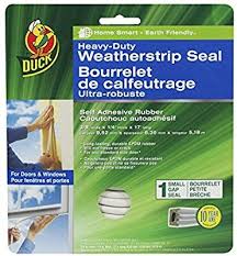 Duck Brand Heavy Duty Self Adhesive Weatherstrip Seal For Small Gap 3 8 Inch X 1 4 Inch X 17 Feet 1 Seal 282439 Weather Stripping Gap Door Weather Stripping