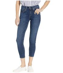 Avery High Rise Curvy Fit Skinny Crop Jeans In Indigo